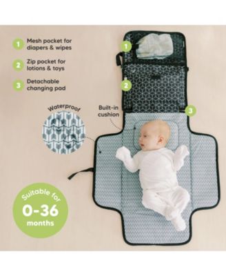 Ezee Diaper Changing Pad, Portable Diaper Changing Mat, Waterproof Foldable Diaper Changing Pad