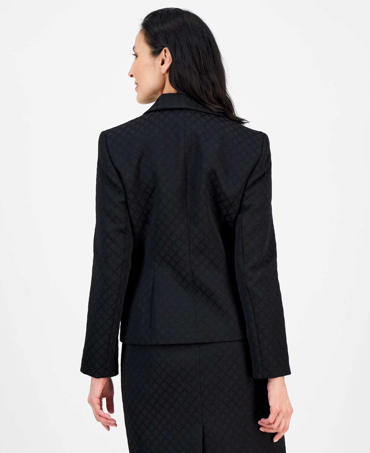 Le Suit Women's Shawl-collar Jacket & Pencil Skirt Suit In Black