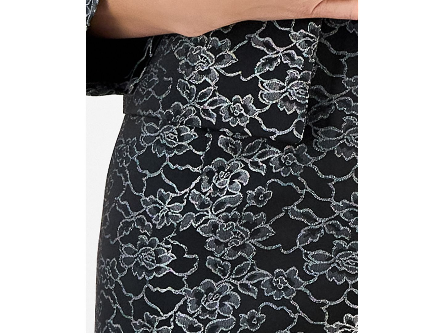 Женские платья Le Suit Open-Front Jacket & Sleeveless 2 Piece Dress Suit, цвет: Чёрный разноцветный — фото 8