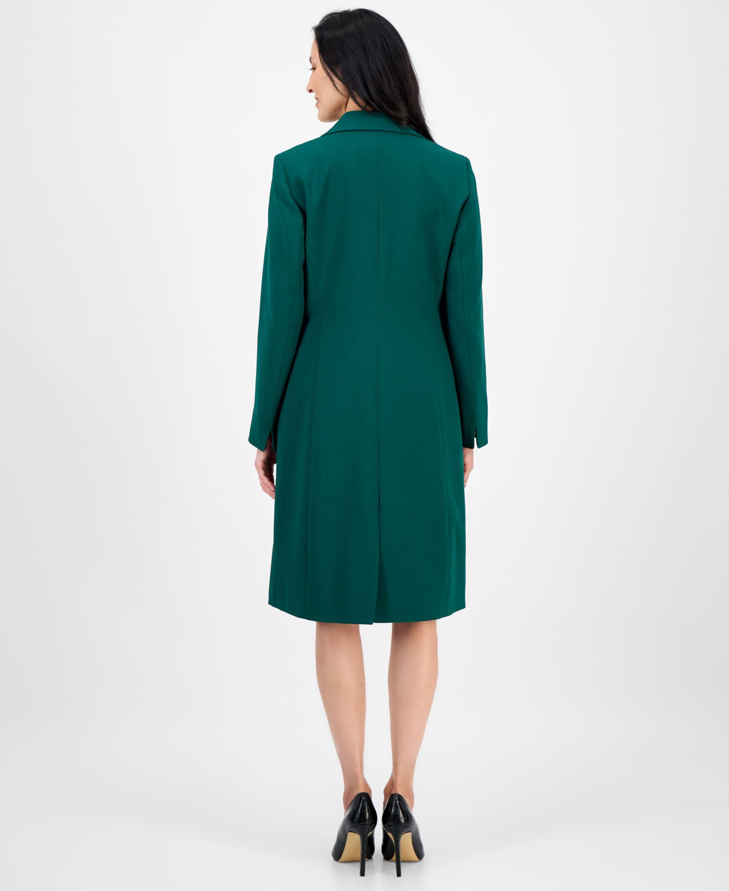 Женские платья Le Suit Topper Jacket & Sleeveless 2 Piece Dress Suit, Regular & Petite, цвет: Бордо — фото 9
