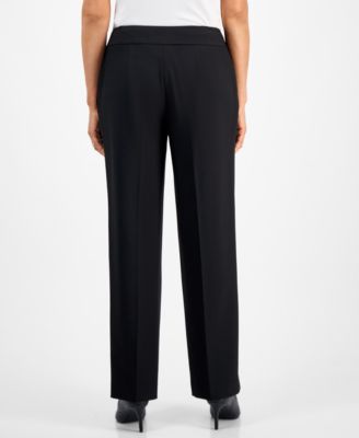 Women's Framed Plaid Belted Wide-Leg Pantsuit Set, Regular & Petite