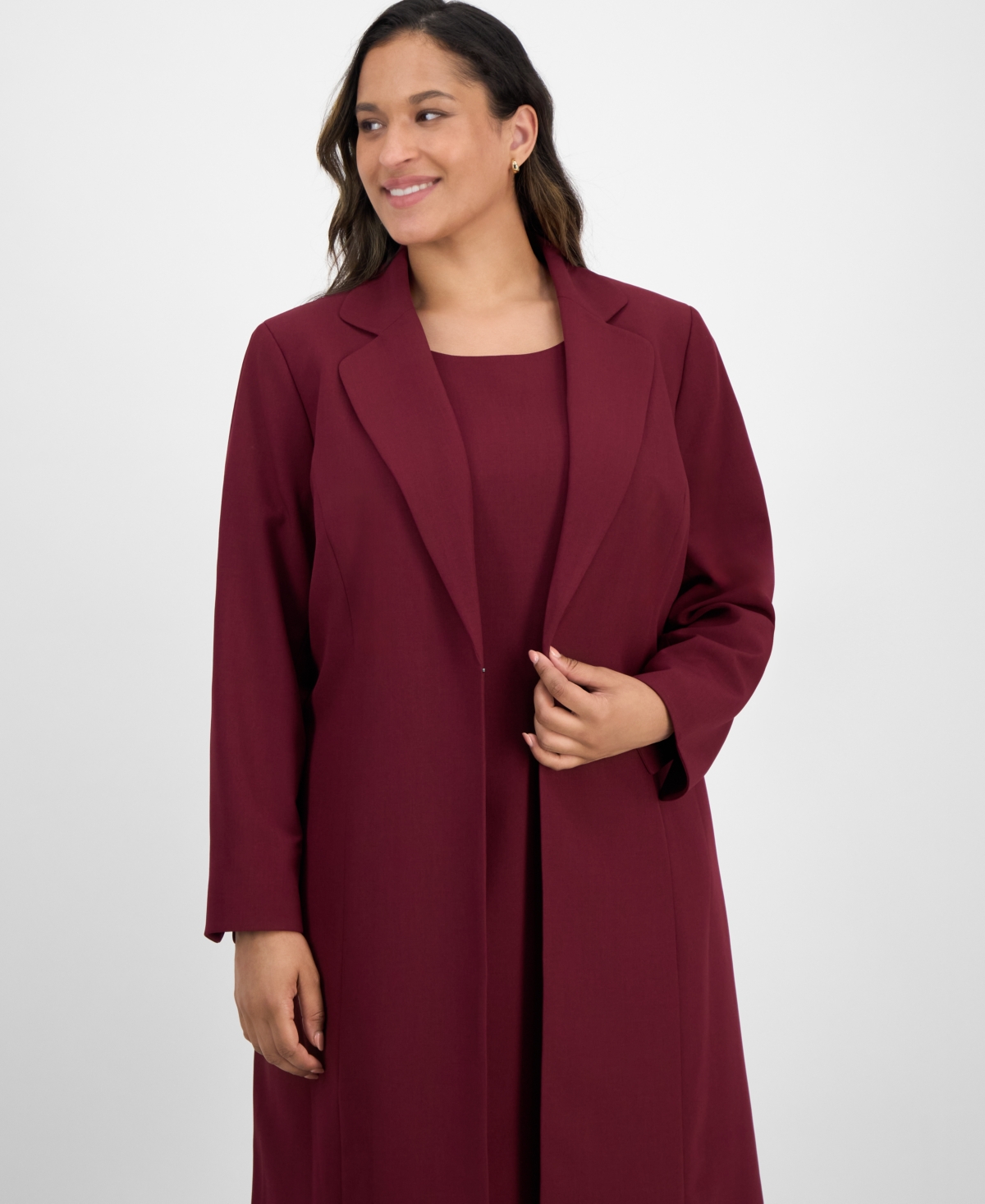 Le Suit Plus Sleeveless Sheath Dress Set