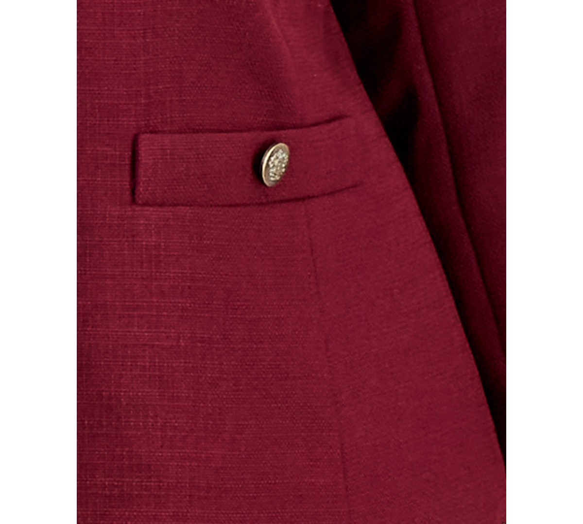 Le Suit Plus Size Sleeveless Sheath Dress Suit In Burgundy
