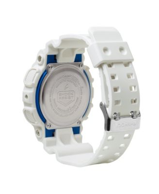 Men's White Resin Watch, 51.2mm