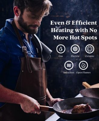 Forest 12” Carbon Steel Wok Pan - Stay-Cool Acacia Handle