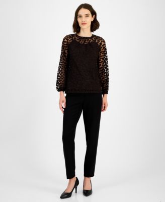 Women's Long-Sleeve Burnout Top