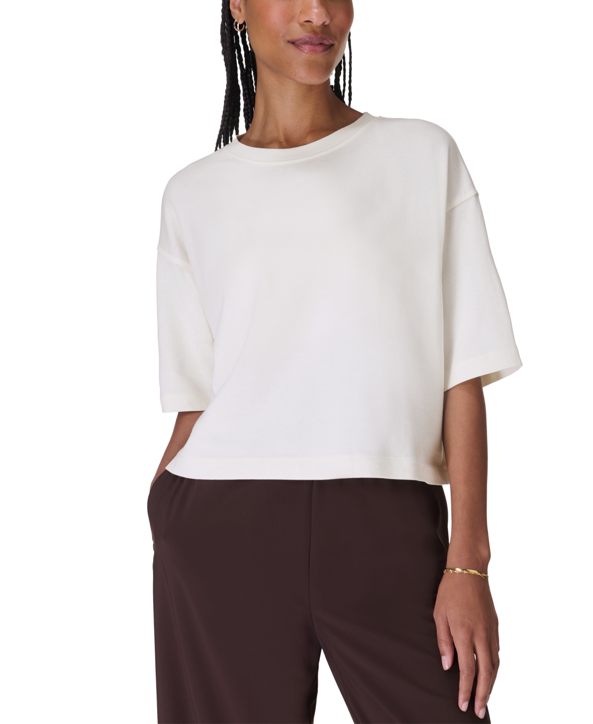 Women's After Class Short-Sleeve Sweatshirt - Lily White