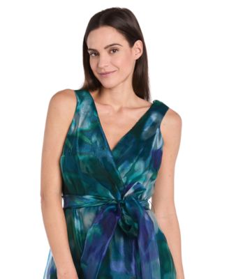 Petite Sleeveless Bow-Tie A-Line Dress