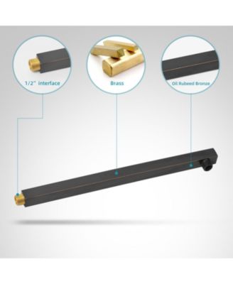 Luxurious Single Handle 2-Spray 10 in. Wall Mount Square Shower Head with Hand Shower Faucet