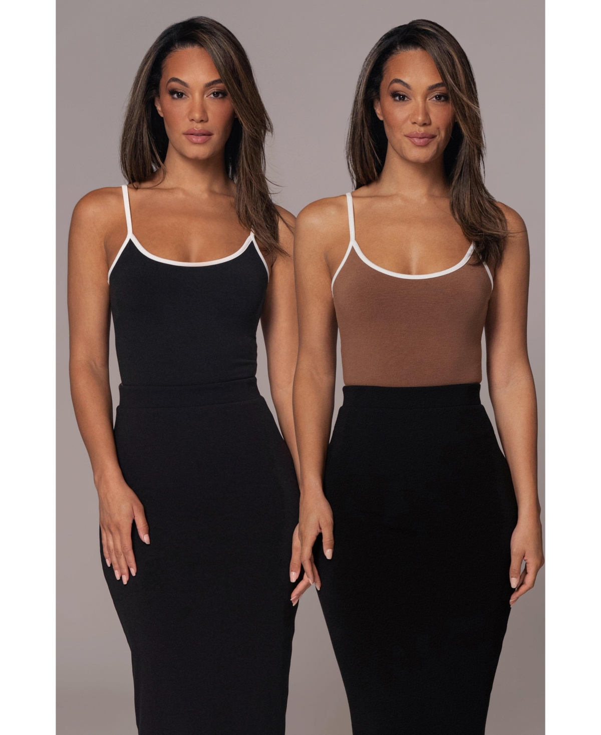 Women's Tash Reversible Cami Top - Black/pecan