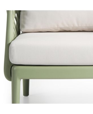 Modern Polypropylene Resin 3 Seat Outdoor Patio Sofa