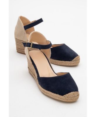 Aldea Leather Platform Espadrille (Women)
