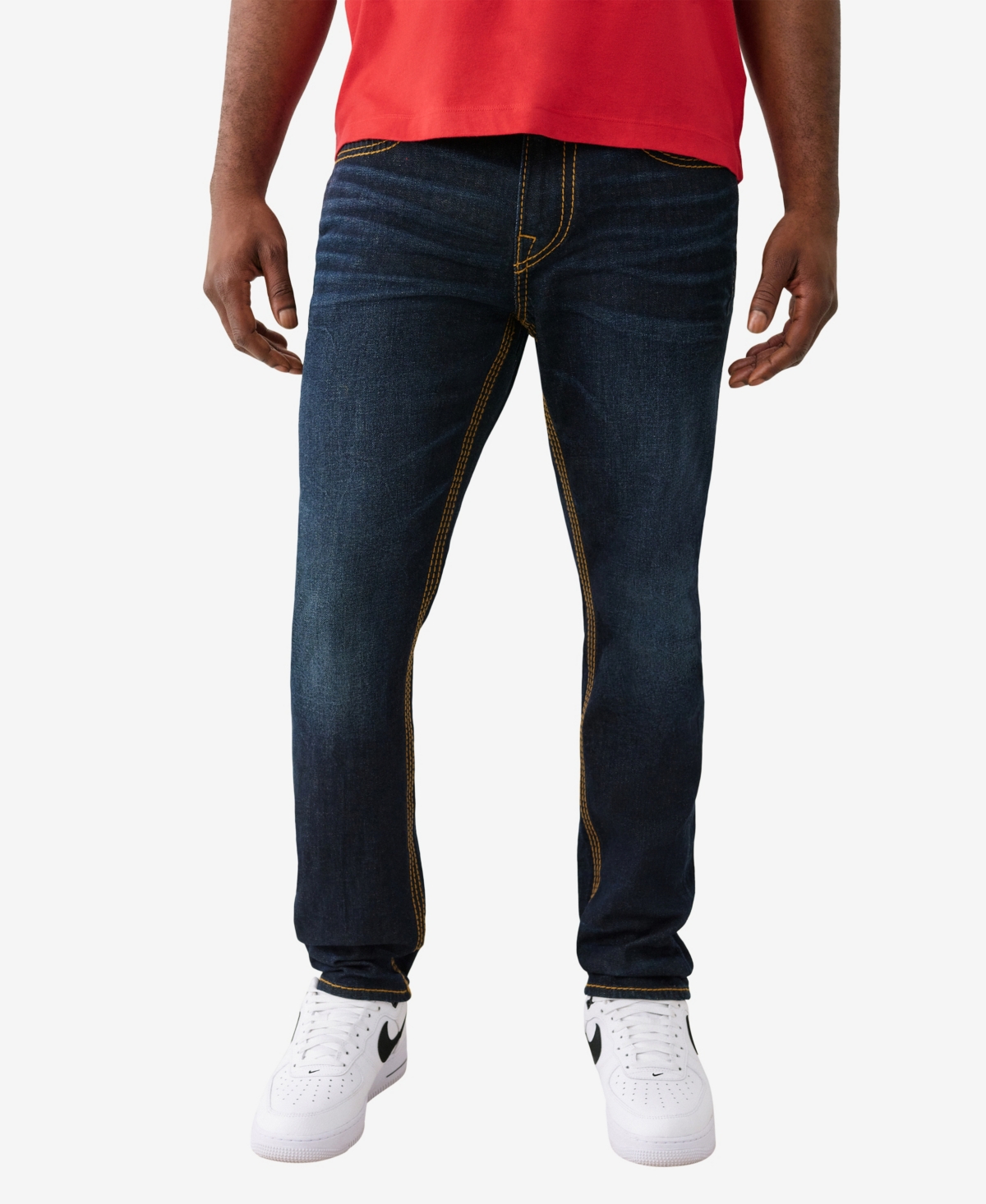 Men's Rocco Triple Big T Skinny Jeans - Dark clearwater wash