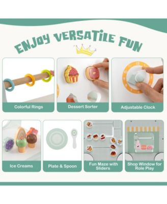 Kids 2-in-1 Walker with Storage and Ice Creams for 1+ Years Old