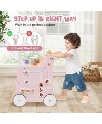 Kids 2-in-1 Walker with Storage and Ice Creams for 1+ Years Old