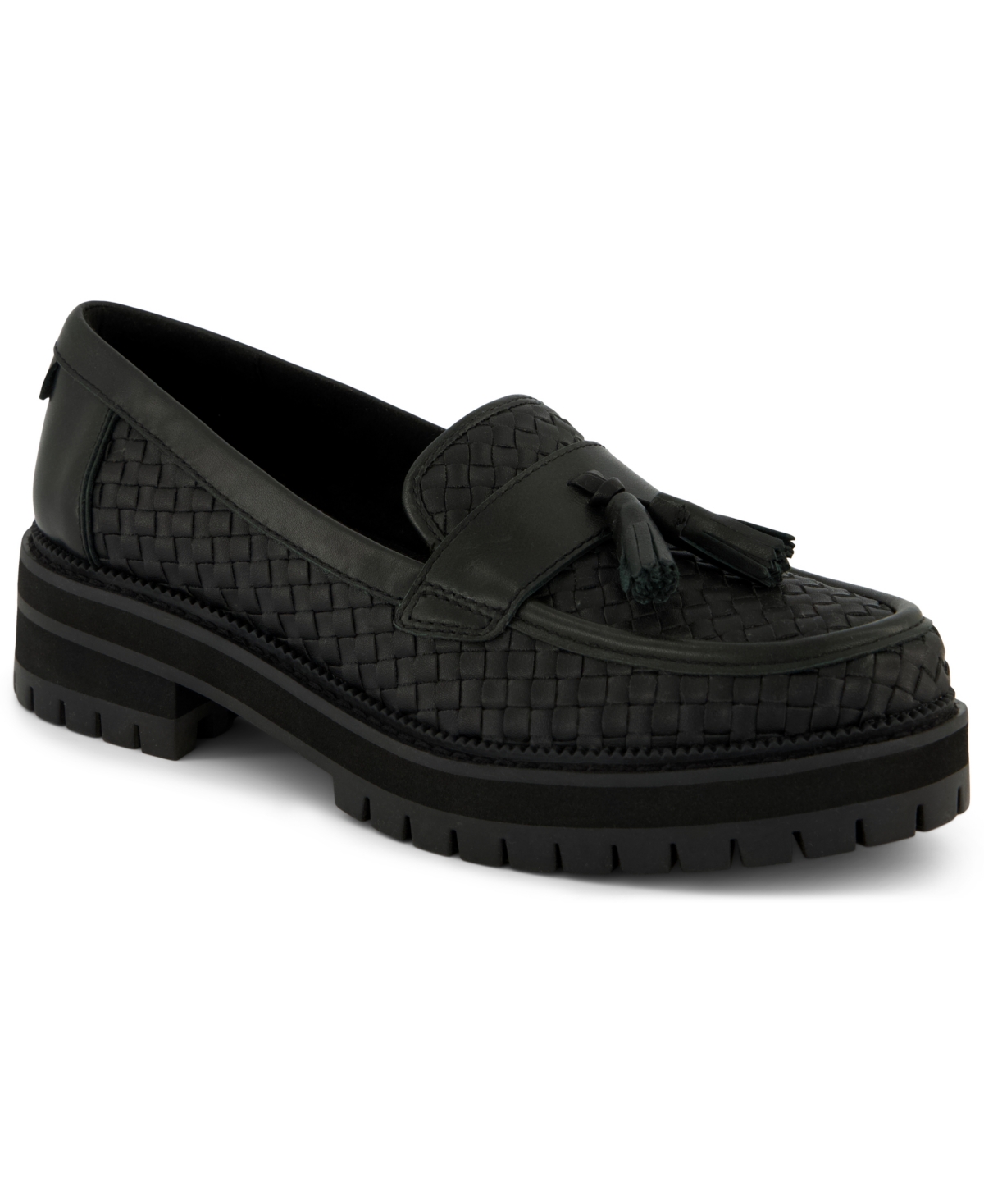 Toms Women's Cara Lug Sole Loafers In Black