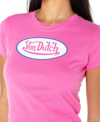Women's Pink Logo Baby Tee