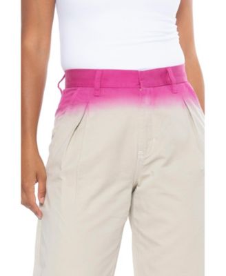 Women's Straight-Leg Dip Dye Trousers