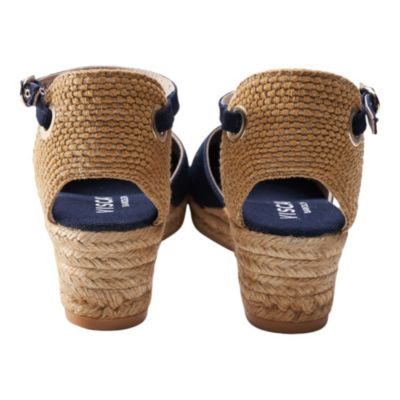 Women's Pubol Canvas Espadrille Wedges Ankle Strap