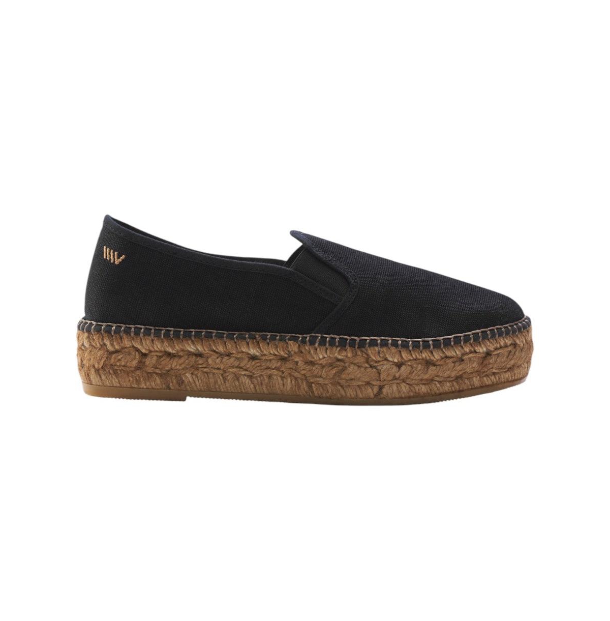 Castell Canvas Espadrille Platforms - Blue