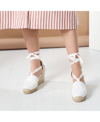 Escala Limited Edition Canvas Espadrille Wedges