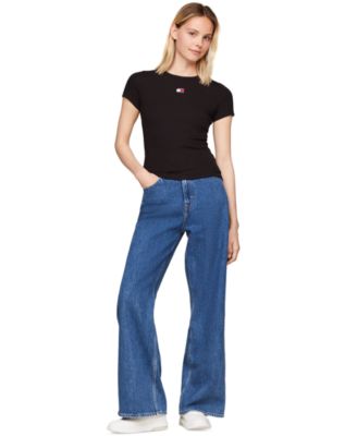 Women's Badge Logo Ribbed T-Shirt