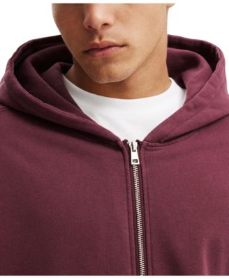 Men's Cropped Zip Up Hoodie