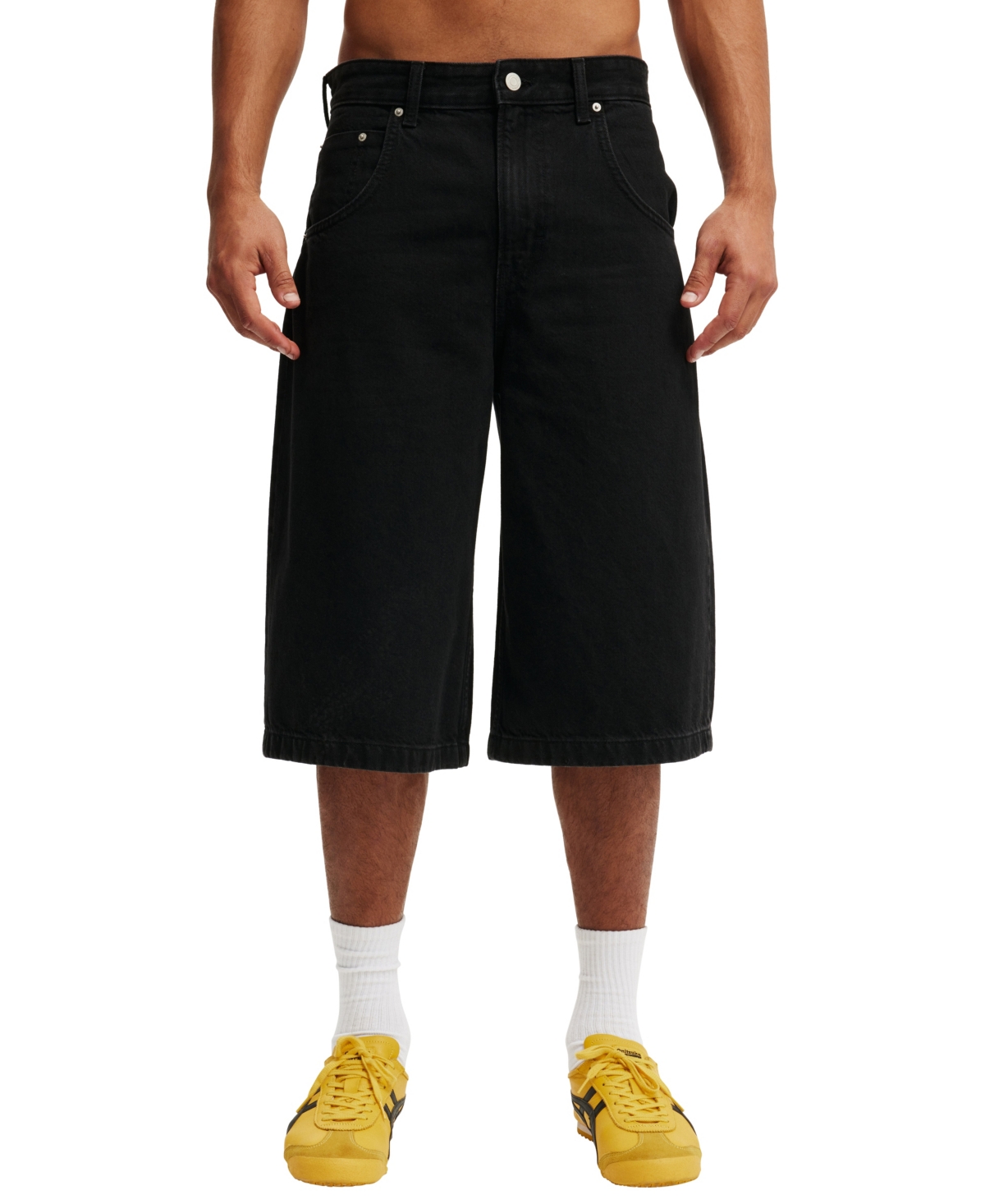 Men's Super Wide Jort Shorts - Dire black