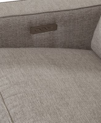 Miren 3-Pc. Fabric Sectional with 2 Power Headrest Recliners with Console, Exclusively at Macy's