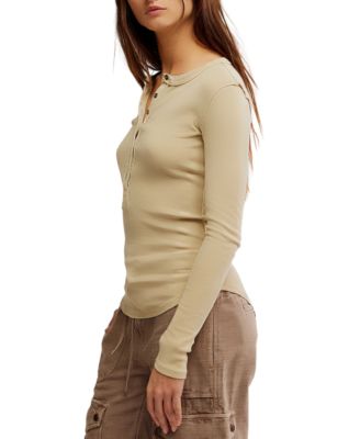 Women's Long-Sleeve Henley Top 