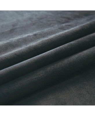 Heavyweight Wide Width 84-Inches Velvet Curtains Grommet Top (Single), 84" W x 96" L
