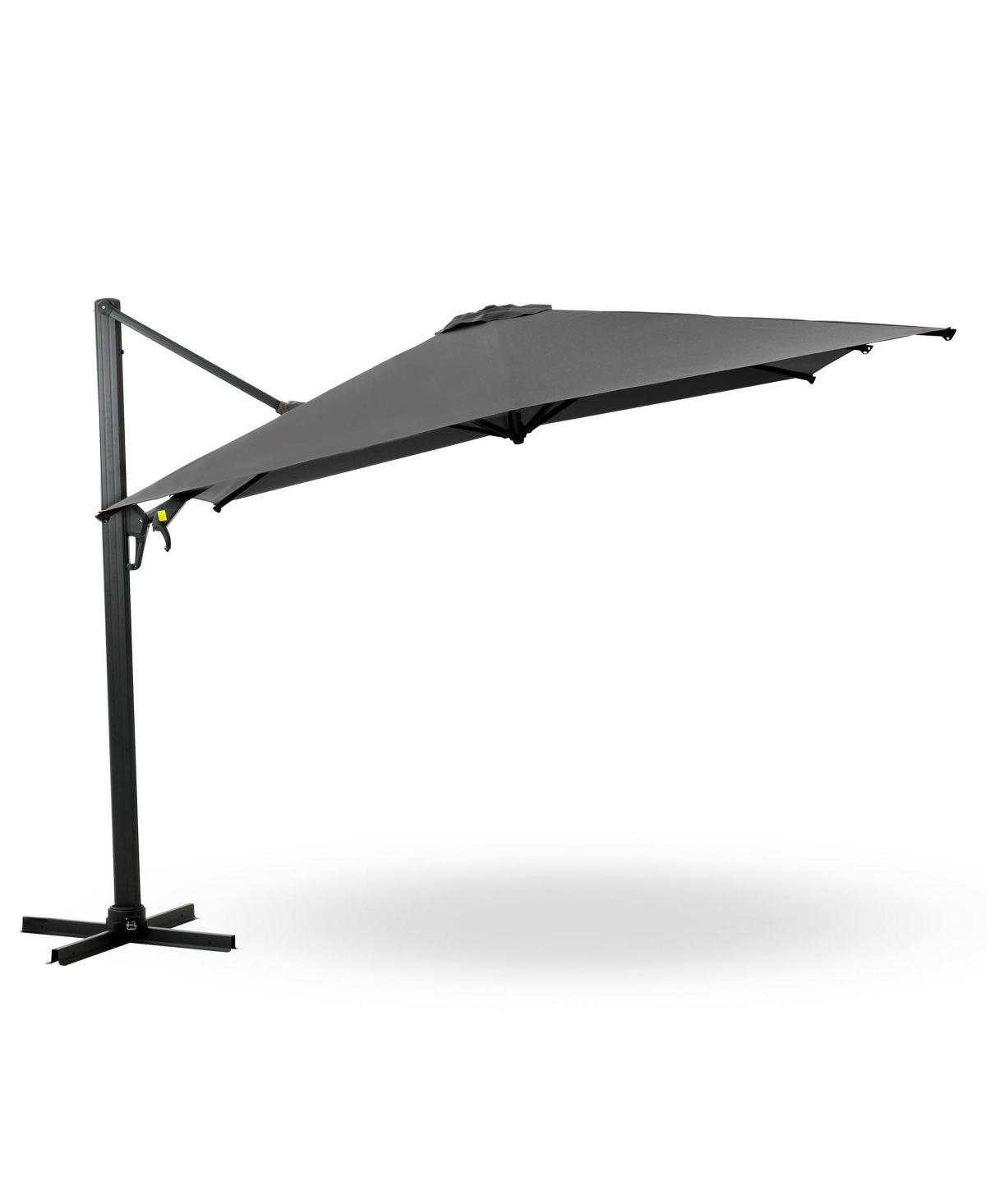 10 Ft Cantilever Patio Umbrella with 360&#xB0; Rotation & Tilt Adjustment, Square Outdoor Offset Umbrella with Aluminum Pole