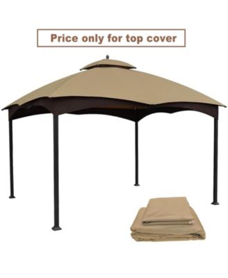 Replacement Canopy Top for Lowe's Allen Roth Heavy Duty Gazebo Roof Gazebo Top with Air Vent 10X12 Gazebo CoverReplacement Top Only (beige)