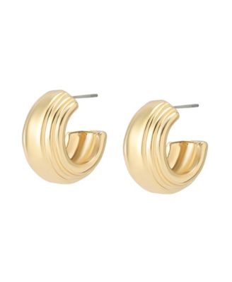 Ribbed Huggie Earrings