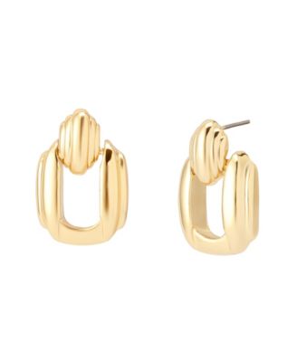 Robert Lee Morris Soho Ribbed Doorknocker Earrings - Gold 38$