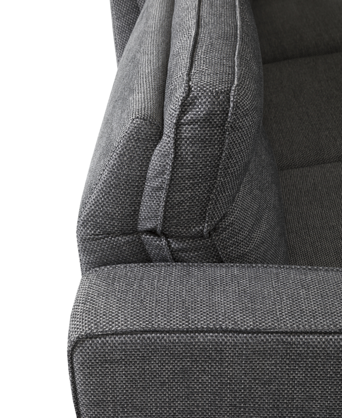 Macy's Miren 4-pc. Fabric Sectional With 2 Power Headrest Recliners, Exclusively At  In Gray