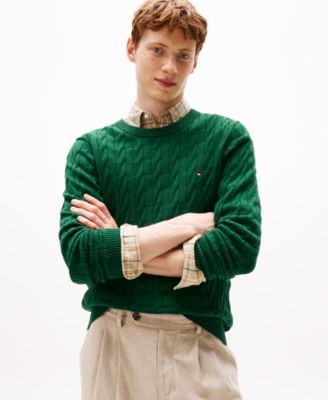 Men's Classic Cable Crewneck Sweater