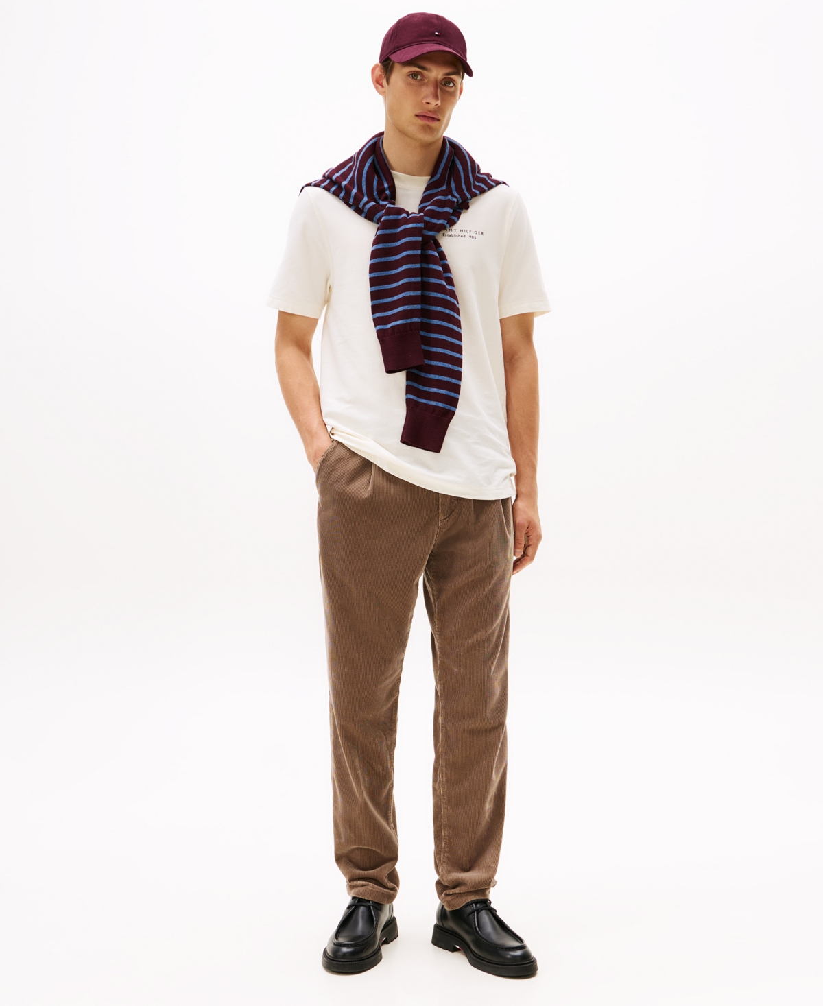 Tommy Hilfiger Men's Photo Print Graphic T-shirt In White