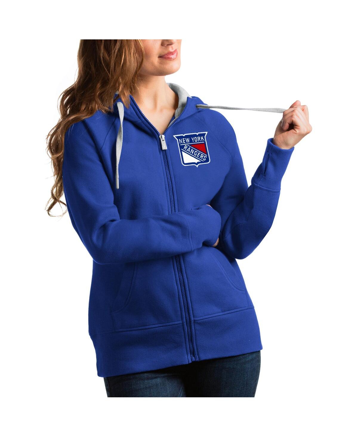 Women's Royal New York Rangers Victory Full-Zip Hoodie - Royal