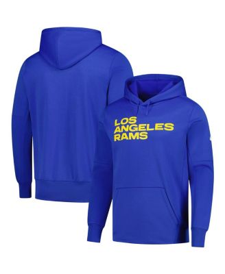 Nike - Men's Royal Los Angeles Rams Wordmark Performance Pullover Hoodie