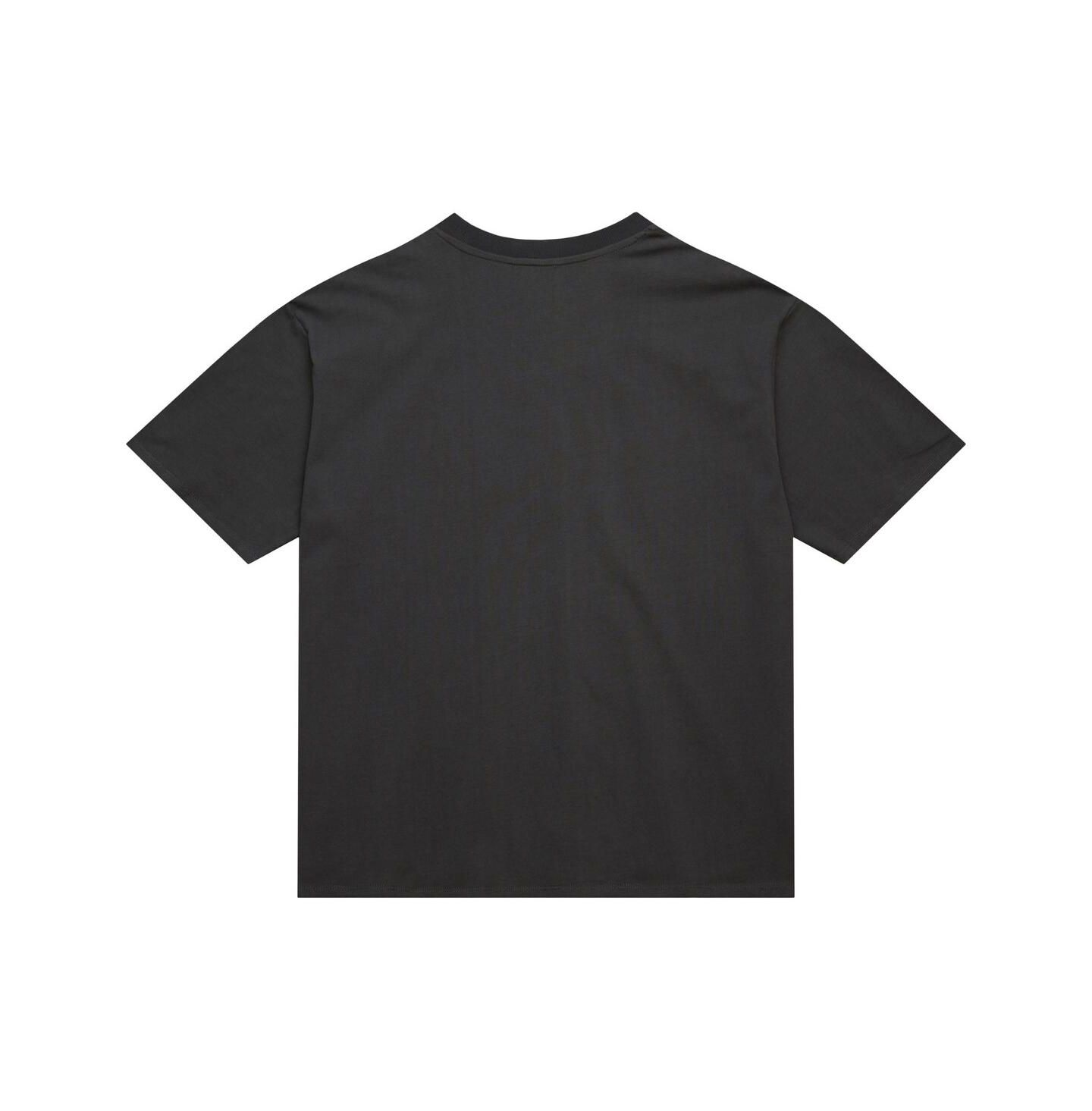 Женская футболка Mitchell & Ness Charcoal Philadelphia 76ers Hardwood Classics Oversized Boyfriend — фото 3