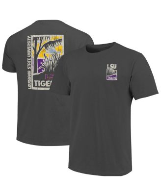 Men's Graphite LSU Tigers Comfort Colors Minimalist Distressed Vista T-Shirt
