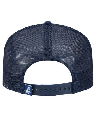 Men's White/Navy Dallas Cowboys Distressed 9FIFTY A-Frame Snapback Hat