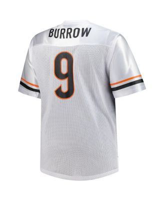 Men's Joe Burrow White Cincinnati Bengals Big Tall V-Neck Fashion Jersey