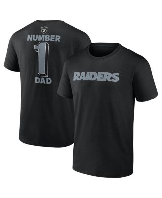 Fanatics - Men's Black Las Vegas Raiders Big Tall Number One Dad T-Shirt