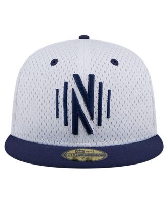 Men's Gray Nashville SC Throwback Mesh 59FIFTY Fitted Hat