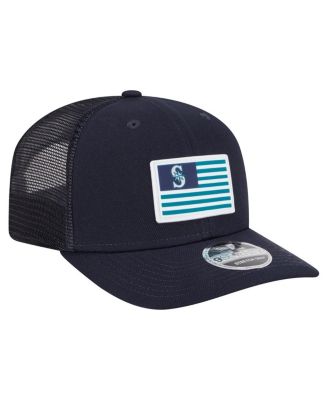 Men's Navy Seattle Mariners Flag 9SEVENTY Stretch-Snap Hat