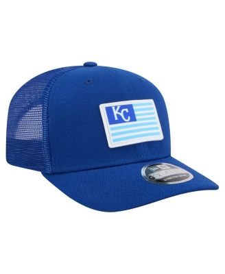 Men's Royal Kansas City Royals Flag 9SEVENTY Stretch-Snap Hat