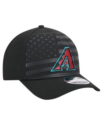 Men's Black Arizona Diamondbacks American Flag 9FORTY M-Crown A-Frame Adjustable Hat