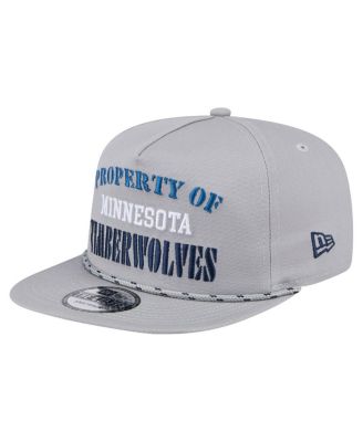 Men's Gray Minnesota Timberwolves Throwback Property Of Golfer Snapback Hat